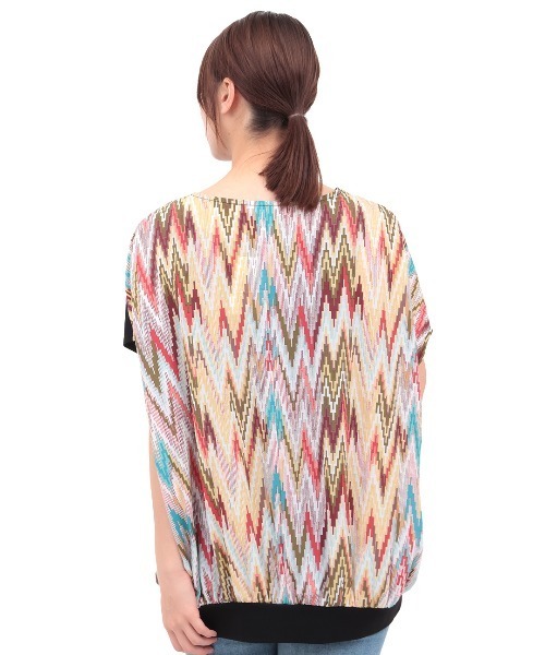 チチカカ（チチカカ）の「バックキカコンビプルオーバー（Tシャツ/カットソー・レディース・ブラック/パープル/アイボリー・FREE）」の17枚目の写真