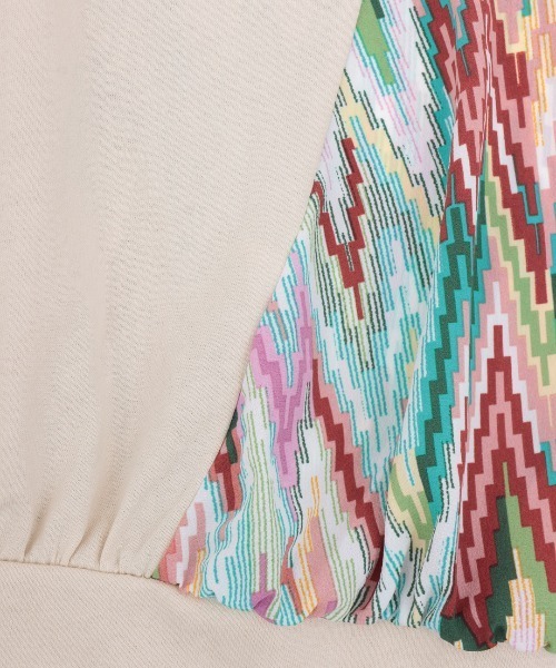 チチカカ（チチカカ）の「バックキカコンビプルオーバー（Tシャツ/カットソー・レディース・ブラック/パープル/アイボリー・FREE）」の21枚目の写真