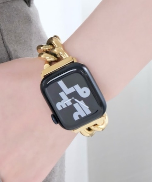 zandy(ズィーアンドワイ)の「ZANDY チャンキーチェーン(デジタル腕時計・レディース・ブラック/ゴールド/ピンクゴールド/シルバー・SMALL/MEDIUM)」の3枚目の写真