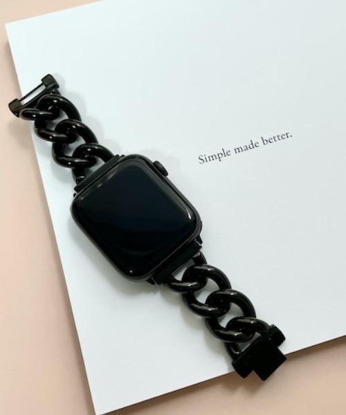 zandy(ズィーアンドワイ)の「ZANDY チャンキーチェーン(デジタル腕時計・レディース・ブラック/ゴールド/ピンクゴールド/シルバー・SMALL/MEDIUM)」の1枚目の写真