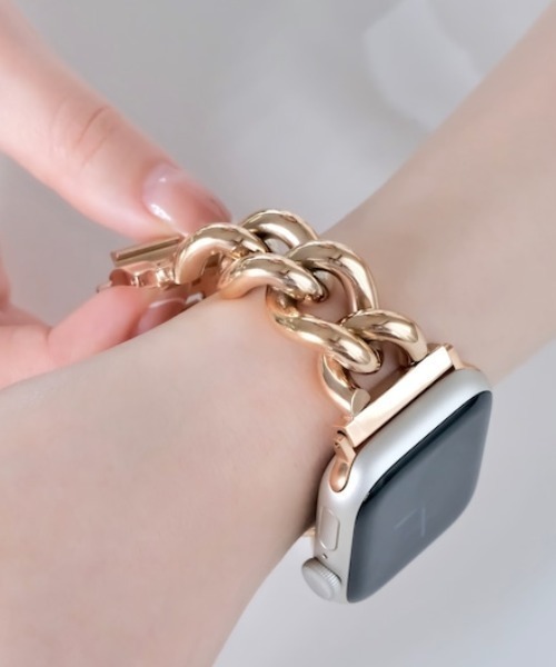 zandy(ズィーアンドワイ)の「ZANDY チャンキーチェーン(デジタル腕時計・レディース・ブラック/ゴールド/ピンクゴールド/シルバー・SMALL/MEDIUM)」の13枚目の写真