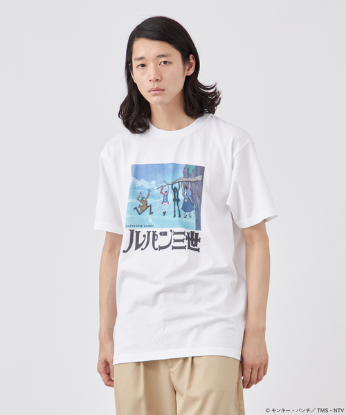 B.C STOCK(ベーセーストック)の「【ルパン三世】映画化30周年記念 別注Tシャツ(Tシャツ/カットソー・メンズ・ブラック/ブラック系その他/ホワイト/ホワイト系その他・MEDIUM/LARGE)」の14枚目の写真