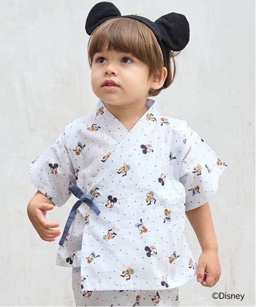 petit main（プティマイン）の「【Disney】総柄甚平（浴衣・キッズ・ライトブルー/ライトピンク・130cm/100cm/110cm/90cm/80ｃｍ/120cm）」の7枚目の写真