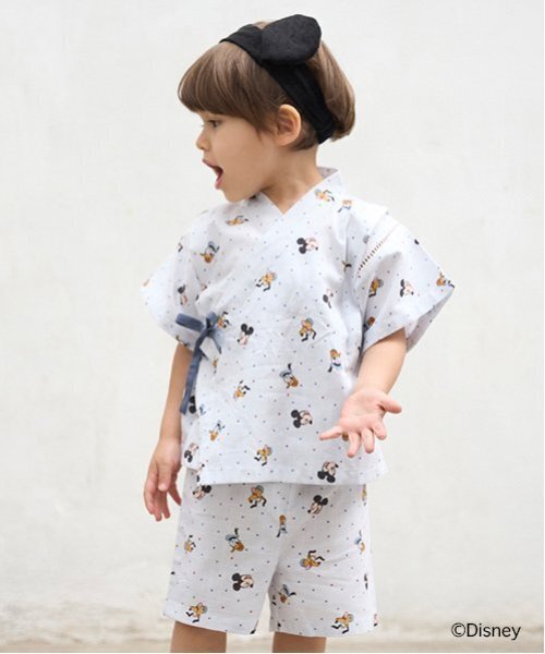 petit main（プティマイン）の「【Disney】総柄甚平（浴衣・キッズ・ライトブルー/ライトピンク・130cm/100cm/110cm/90cm/80ｃｍ/120cm）」の8枚目の写真