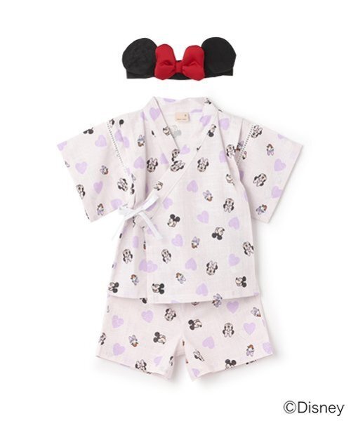 petit main（プティマイン）の「【Disney】総柄甚平（浴衣・キッズ・ライトブルー/ライトピンク・130cm/100cm/110cm/90cm/80ｃｍ/120cm）」の11枚目の写真