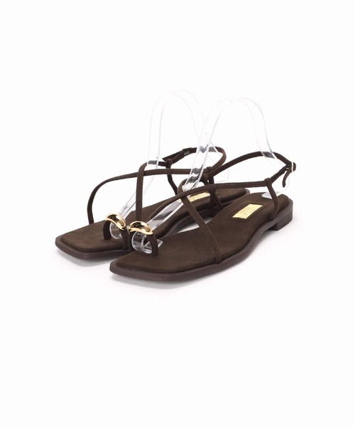 LE TALON（ルタロン）の「《追加4》GRISEメタルリングクロストングサンダル（サンダル・レディース・ブラウン・SMALL/MEDIUM/LARGE/X-LARGE）」の7枚目の写真