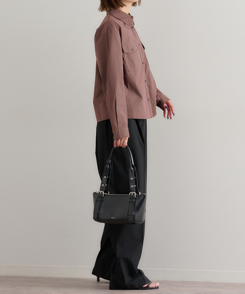 U by SPICK&SPAN(ユーバイスピックアンドスパン)の「チェックシャツ(シャツ/ブラウス・レディース・ブラウン/ブルー・FREE)」の13枚目の写真