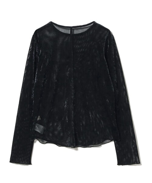 B:MING by BEAMS(ビーミングバイビームス)の「シアー ベロア ロングスリーブ Tシャツ(Tシャツ/カットソー・レディース・ブラック/ブラック系その他2/ブルー系その他・ONE SIZE)」の9枚目の写真