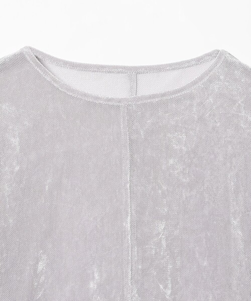 B:MING by BEAMS(ビーミングバイビームス)の「シアー ベロア ロングスリーブ Tシャツ(Tシャツ/カットソー・レディース・ブラック/ブラック系その他2/ブルー系その他・ONE SIZE)」の16枚目の写真