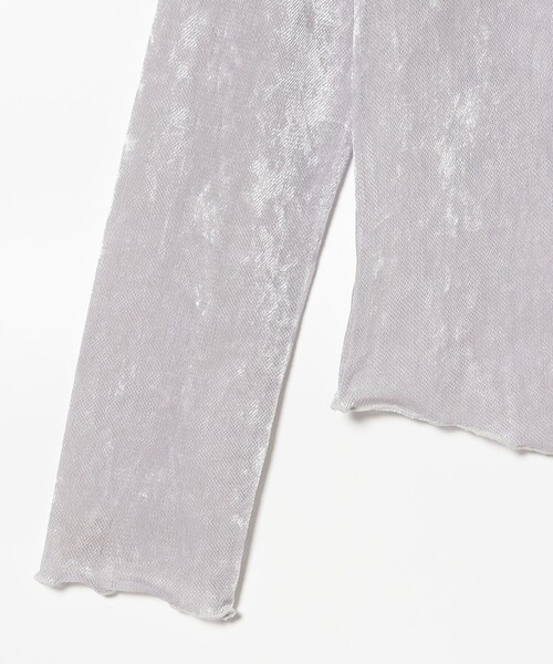 B:MING by BEAMS(ビーミングバイビームス)の「シアー ベロア ロングスリーブ Tシャツ(Tシャツ/カットソー・レディース・ブラック/ブラック系その他2/ブルー系その他・ONE SIZE)」の17枚目の写真