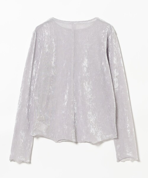 B:MING by BEAMS(ビーミングバイビームス)の「シアー ベロア ロングスリーブ Tシャツ(Tシャツ/カットソー・レディース・ブラック/ブラック系その他2/ブルー系その他・ONE SIZE)」の18枚目の写真