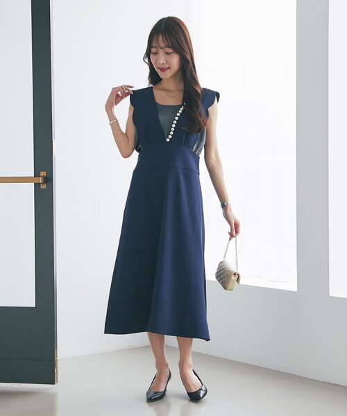 セール】【miki監修・3サイズ展開あり】スカラップパールフレアジャン