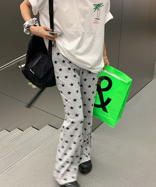 MEMECLE（メメクル）の「【 MEMECLE / メメクル 】スターデザインフレアパンツ（その他パンツ・レディース・グレー・M/L/S）」の10枚目の写真
