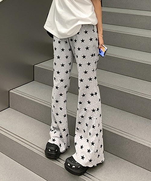 MEMECLE（メメクル）の「【 MEMECLE / メメクル 】スターデザインフレアパンツ（その他パンツ・レディース・グレー・M/L/S）」の11枚目の写真