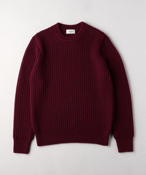 UNITED ARROWS（ユナイテッドアローズ）の「UAS ウール シルク ローゲージ クルーネック ニット（ニット/セーター・メンズ・オフホワイト/ワインレッド/ネイビー・MEDIUM/LARGE/X-SMALL/X-LARGE/SMALL/XX-LARGE）」の3枚目の写真