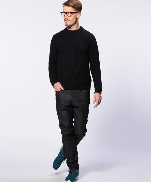 UNITED ARROWS（ユナイテッドアローズ）の「UAS ウール シルク ローゲージ クルーネック ニット（ニット/セーター・メンズ・オフホワイト/ワインレッド/ネイビー・MEDIUM/LARGE/X-SMALL/X-LARGE/SMALL/XX-LARGE）」の7枚目の写真