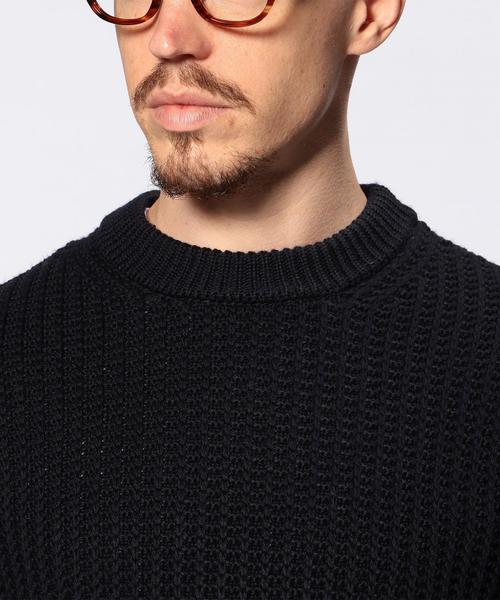 UNITED ARROWS（ユナイテッドアローズ）の「UAS ウール シルク ローゲージ クルーネック ニット（ニット/セーター・メンズ・オフホワイト/ワインレッド/ネイビー・MEDIUM/LARGE/X-SMALL/X-LARGE/SMALL/XX-LARGE）」の8枚目の写真