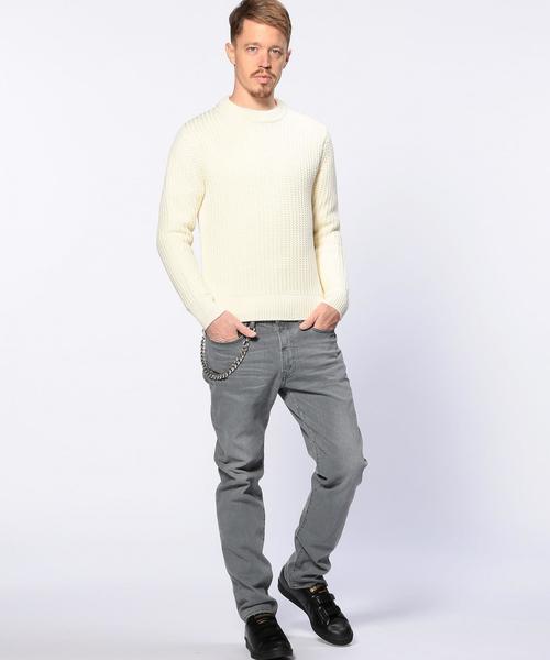 UNITED ARROWS（ユナイテッドアローズ）の「UAS ウール シルク ローゲージ クルーネック ニット（ニット/セーター・メンズ・オフホワイト/ワインレッド/ネイビー・MEDIUM/LARGE/X-SMALL/X-LARGE/SMALL/XX-LARGE）」の17枚目の写真