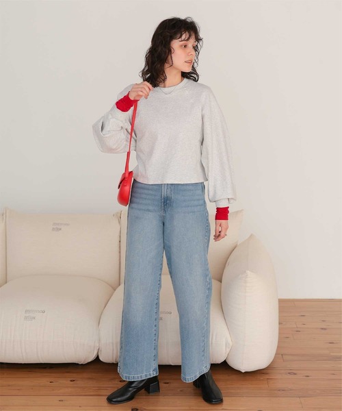 titivate(ティティベイト)の「バックオープンデザインプルオーバー(Tシャツ/カットソー・レディース・オートミール/アイボリー/ネイビー・L/M)」の12枚目の写真