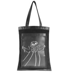 Yohji Yamamoto★90s★オールド ヨウジ★レザートートバッグ YOHJI YAMAMOTO(ヨウジヤマモト) レザートートバッグ ブラック