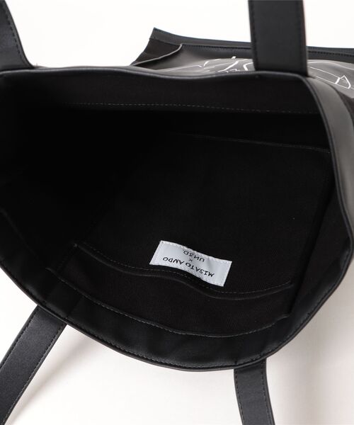 UN3D.(アンスリード)の「【MISATO ANDO】Pansy-chan TOTE / パンジーちゃんトートバッグ(トートバッグ・レディース・ブラック/ホワイト・FREE)」の5枚目の写真