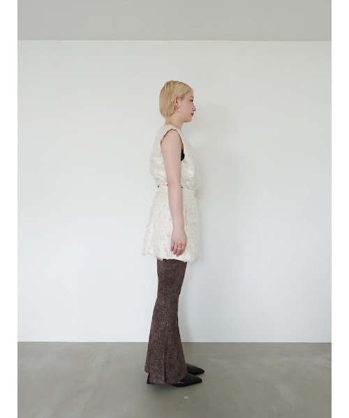 Glitter Velour Stretch Pants/グリッターヴェロアストレッチパンツ