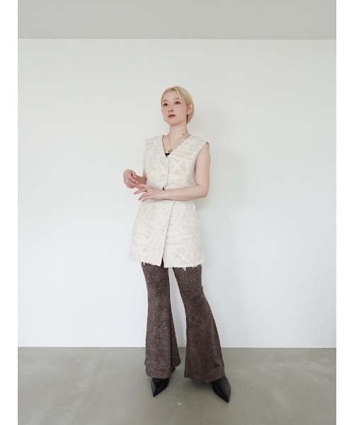 Glitter Velour Stretch Pants/グリッターヴェロアストレッチパンツ