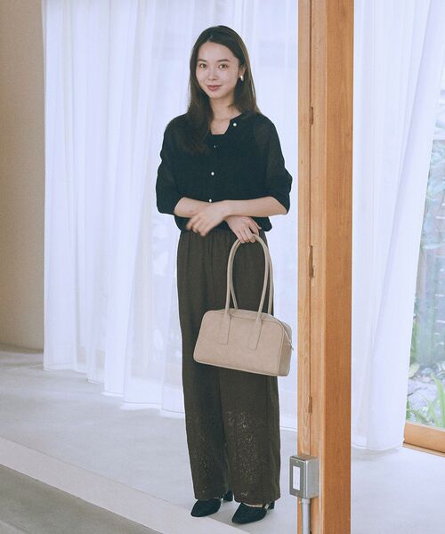 earth music&ecology（アースミュージックアンドエコロジー）の「レースイージーパンツ（その他パンツ・レディース・ブラック/モカ・S/M）」の15枚目の写真