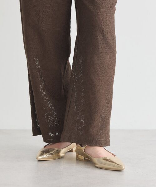 earth music&ecology（アースミュージックアンドエコロジー）の「レースイージーパンツ（その他パンツ・レディース・ブラック/モカ・S/M）」の16枚目の写真