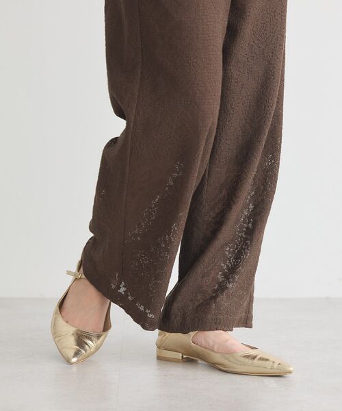 earth music&ecology（アースミュージックアンドエコロジー）の「レースイージーパンツ（その他パンツ・レディース・ブラック/モカ・S/M）」の17枚目の写真