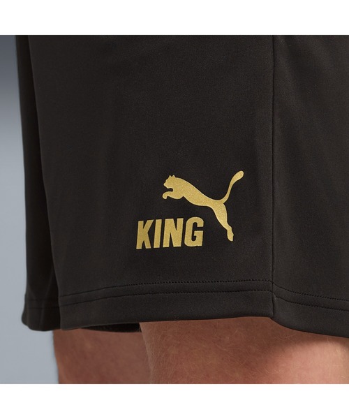 PUMA(プーマ)の「PUMA プーマ メンズ サッカー キング タッチ トレーニング ショーツ(その他パンツ・メンズ・ブラック×ゴールド・X-LARGE/SMALL/X-SMALL/MEDIUM/LARGE)」の3枚目の写真