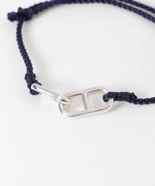 XOLO（ショロ）の「XOLO　Anchor Silk Code Bracelet（ブレスレット・メンズ・ブラック/ネイビー/グレー・FREE）」の9枚目の写真