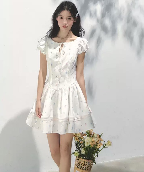 【美品】Na+H 名古屋店5周年記念　別珍パフスリーブワンピースセット 2024年12月27日(金)から予約開始「はわせドールワンピース