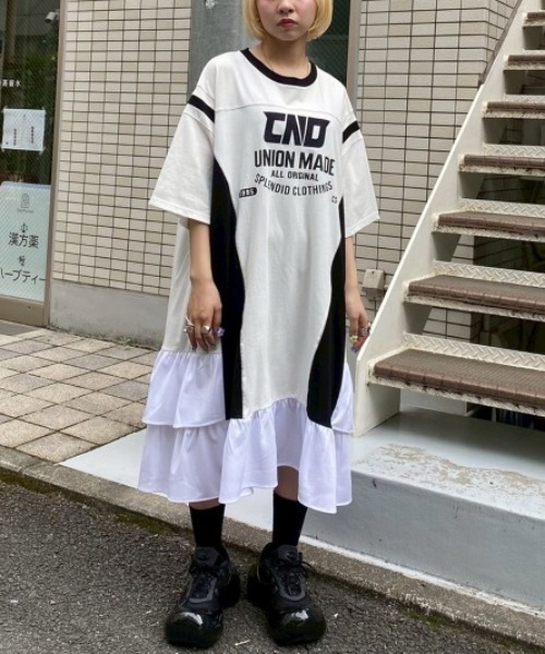 Candy Stripper（キャンディストリッパー）の「CND SWITCHED ワンピース（ワンピース・レディース・ネイビー/オフホワイト/ブラック・FREE）」の2枚目の写真