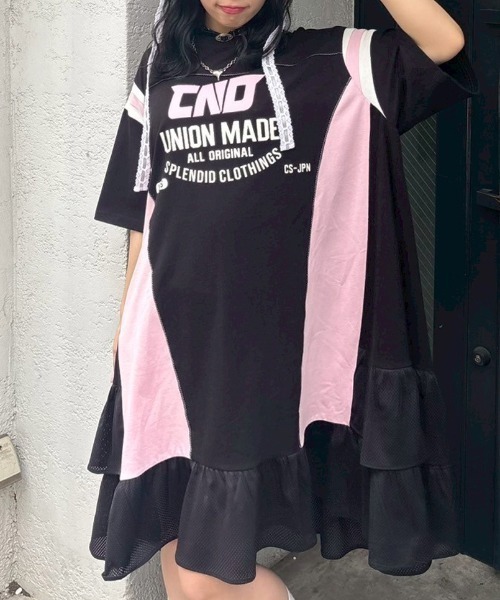 Candy Stripper（キャンディストリッパー）の「CND SWITCHED ワンピース（ワンピース・レディース・ネイビー/オフホワイト/ブラック・FREE）」の3枚目の写真