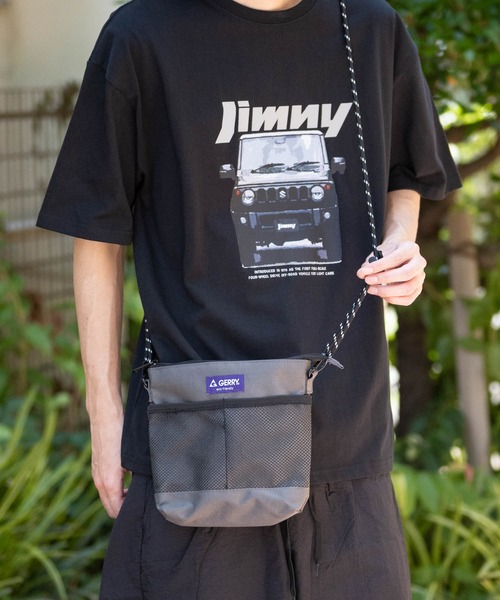 GERRY(ジェリー)の「【Y】〔GERRY/ジェリー〕撥水加工 メッシュポケット サコッシュ(ショルダーバッグ・メンズ・ブラック/チャコールグレー/マルチ/ベージュ・FREE)」の16枚目の写真