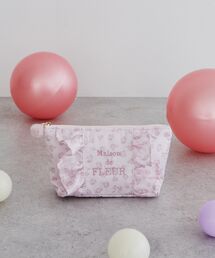 Maison de FLEUR（メゾンドフルール）の「リボンレオパードフリルポーチ（ポーチ）」
