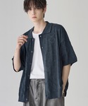 ETELIO（エテリオ）の「透かし編みサマーニットシャツカーディガン（シャツ/ブラウス・M）」