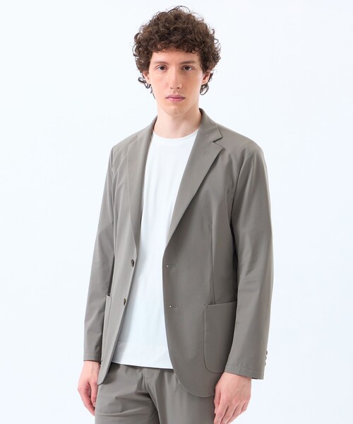 MACKINTOSH PHILOSOPHY(マッキントッシュ フィロソフィー)の「ドライフラットストレッチ イージージャケット ナイロントリコット(テーラードジャケット・メンズ・グリーン系その他3/ダークネイビー・42/36/40/38)」の1枚目の写真