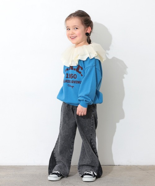 Ocean&Ground（オーシャン&グラウンド）の「ﾘﾒｲｸﾃﾞﾆﾑﾊﾟﾝﾂ（デニムパンツ・キッズ・ケミカルウォッシュ/ダークインディゴブルー/ブラック・120/110/100/90/140/130）」の5枚目の写真