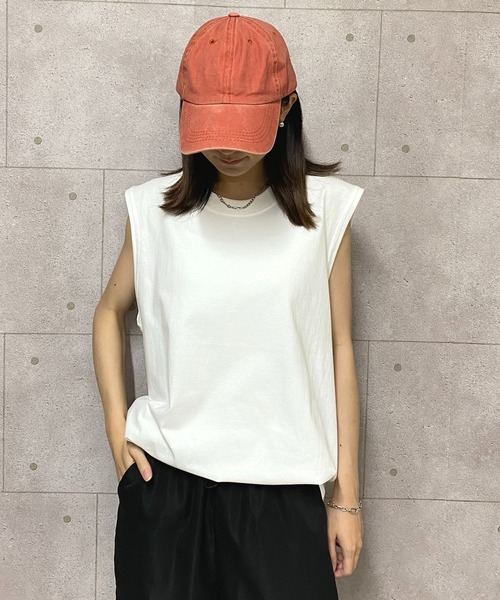 NANEA(ナネア)の「ノースリーブカットソー(Tシャツ/カットソー・レディース・ブラック/アイボリー/グレー/ホワイト/ブラウン・MEDIUM/LARGE/X-LARGE)」の10枚目の写真