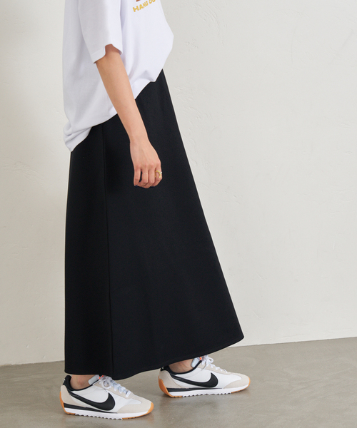 U by SPICK&SPAN（ユーバイスピックアンドスパン）の「《WEB限定/追加》カットフレアスカート（スカート・レディース・ブラウン/ブラック・36/38）」の5枚目の写真