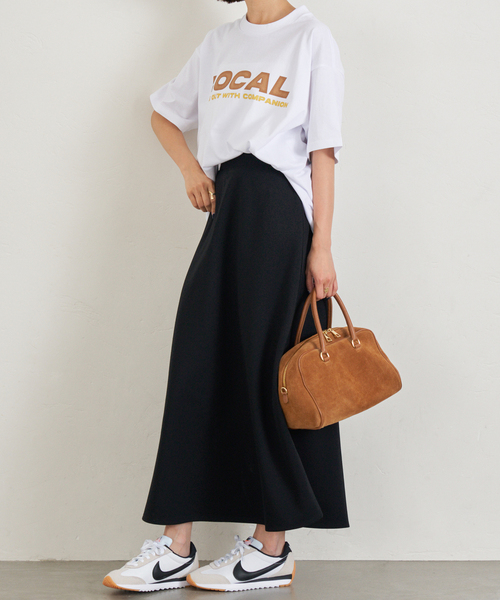 U by SPICK&SPAN（ユーバイスピックアンドスパン）の「《WEB限定/追加》カットフレアスカート（スカート・レディース・ブラウン/ブラック・36/38）」の7枚目の写真