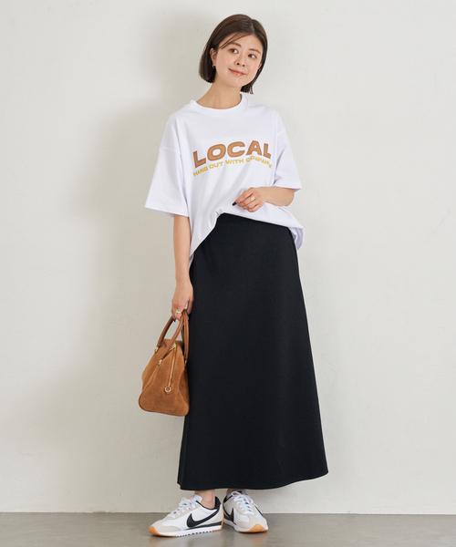 U by SPICK&SPAN（ユーバイスピックアンドスパン）の「《WEB限定/追加》カットフレアスカート（スカート・レディース・ブラウン/ブラック・36/38）」の9枚目の写真