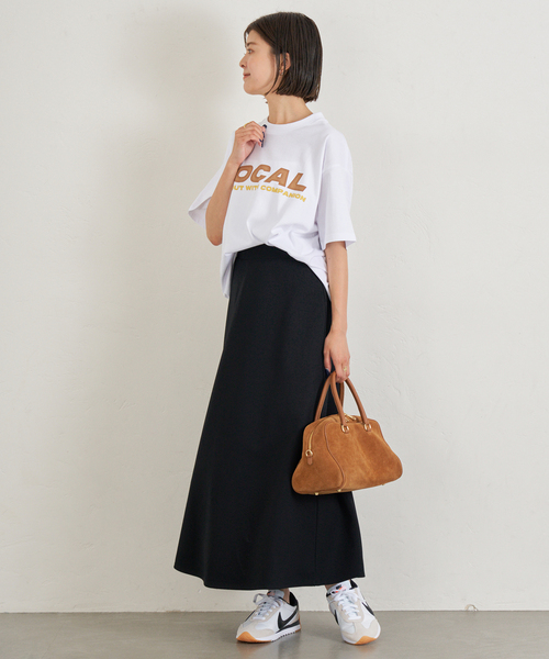 U by SPICK&SPAN（ユーバイスピックアンドスパン）の「《WEB限定/追加》カットフレアスカート（スカート・レディース・ブラウン/ブラック・36/38）」の10枚目の写真