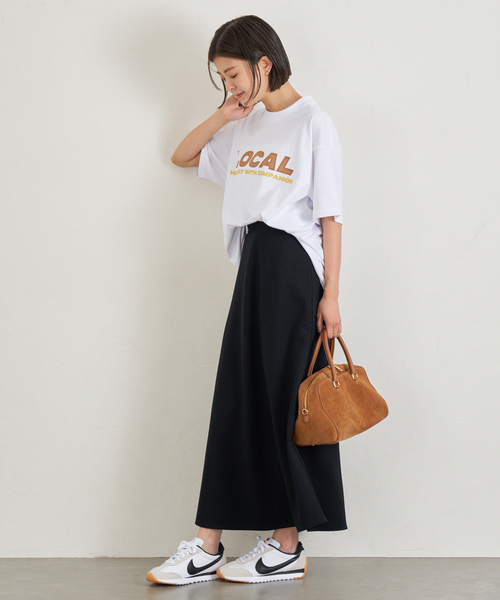 U by SPICK&SPAN（ユーバイスピックアンドスパン）の「《WEB限定/追加》カットフレアスカート（スカート・レディース・ブラウン/ブラック・36/38）」の11枚目の写真