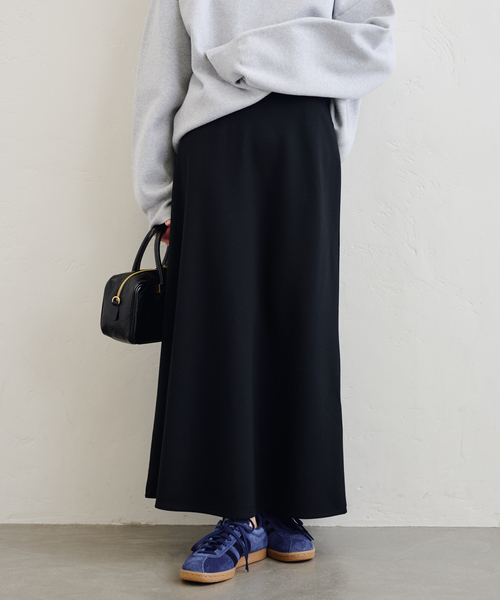 U by SPICK&SPAN（ユーバイスピックアンドスパン）の「《WEB限定/追加》カットフレアスカート（スカート・レディース・ブラウン/ブラック・36/38）」の15枚目の写真