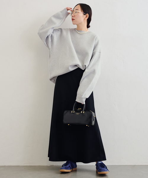 U by SPICK&SPAN（ユーバイスピックアンドスパン）の「《WEB限定/追加》カットフレアスカート（スカート・レディース・ブラウン/ブラック・36/38）」の18枚目の写真