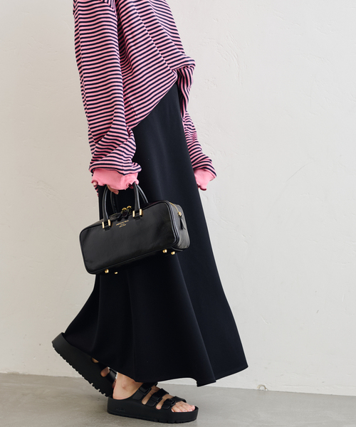 U by SPICK&SPAN（ユーバイスピックアンドスパン）の「《WEB限定/追加》カットフレアスカート（スカート・レディース・ブラウン/ブラック・36/38）」の22枚目の写真