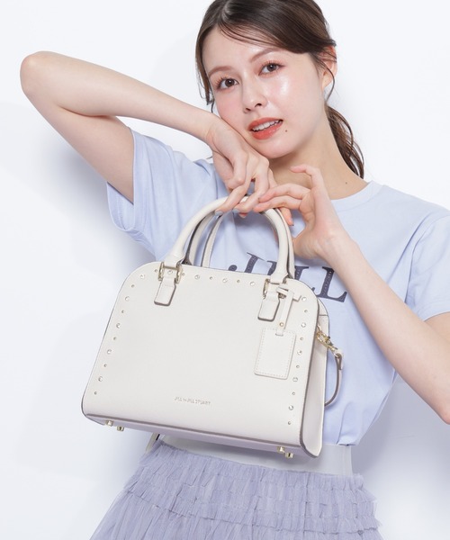 JILL by JILL STUART（ジルバイジルスチュアート）の「◇ビジュースタッズトートバッグ（トートバッグ・レディース・ホワイト/ブラック・FREE）」の9枚目の写真